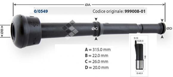 Guma strzykowa jak 999008-01 fi 22 na strzyk